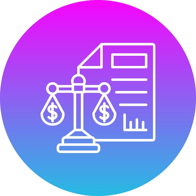 Icono de la hoja de balance