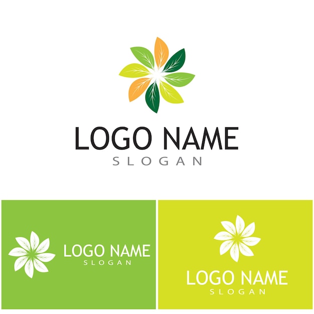 Icono de hoja Diseño de ilustración vectorial Plantilla de logotipo