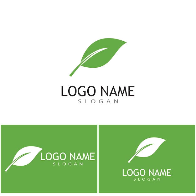 Vector icono de hoja diseño de ilustración vectorial plantilla de logotipo