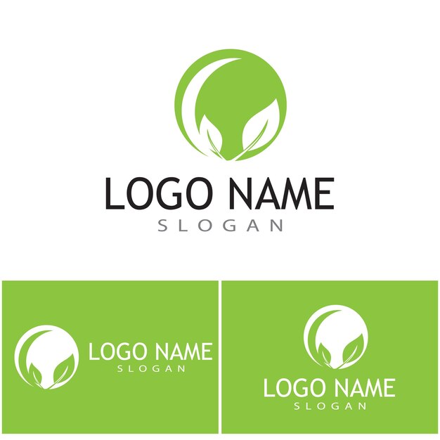 Icono de hoja Diseño de ilustración vectorial Plantilla de logotipo