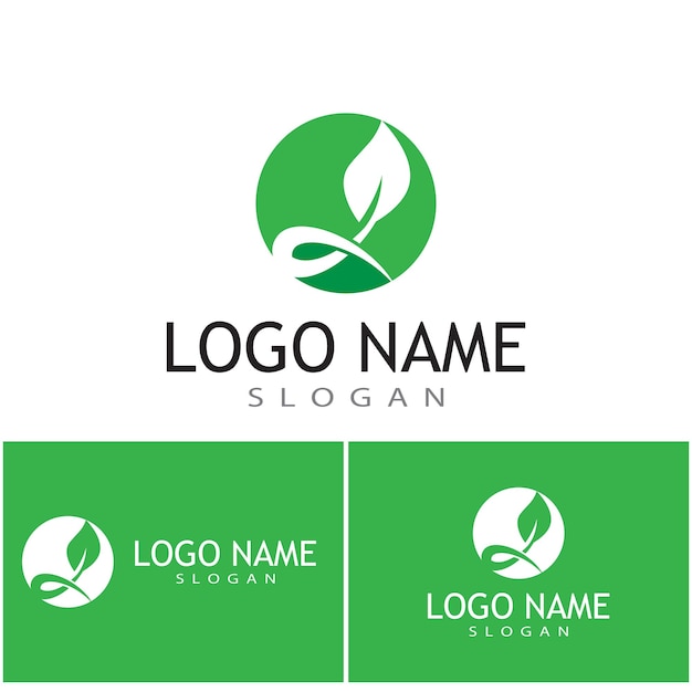 Icono de hoja Diseño de ilustración vectorial Plantilla de logotipo