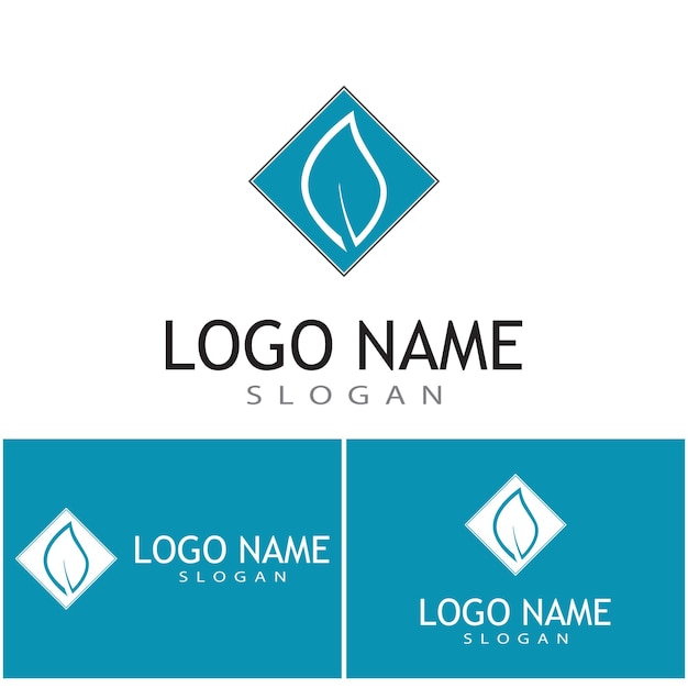 Icono de hoja Diseño de ilustración vectorial Plantilla de logotipo