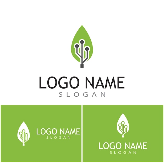 Icono de hoja Diseño de ilustración vectorial Plantilla de logotipo