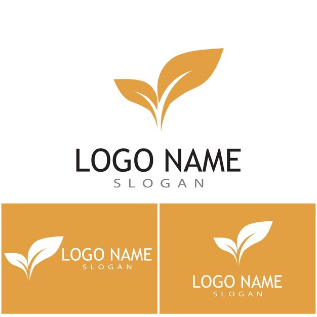 Icono de hoja Diseño de ilustración vectorial Plantilla de logotipo