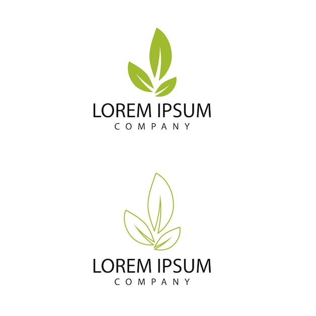 Icono de hoja Diseño de ilustración vectorial Plantilla de logotipo