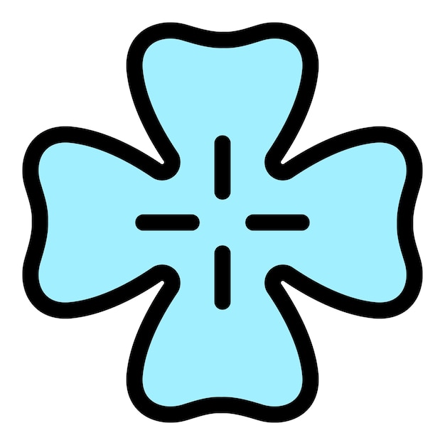 El icono de la hoja de Hurling Ireland Contorno del icono vectorial de la hoja del Hurling Ireland Color plano aislado