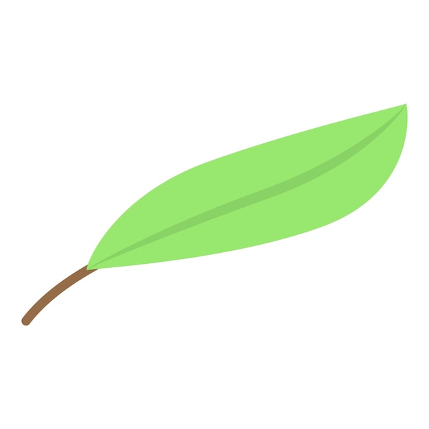 Icono de hoja de olivo Isométrico de icono de vector de hoja de olivo para diseño web aislado sobre fondo blanco