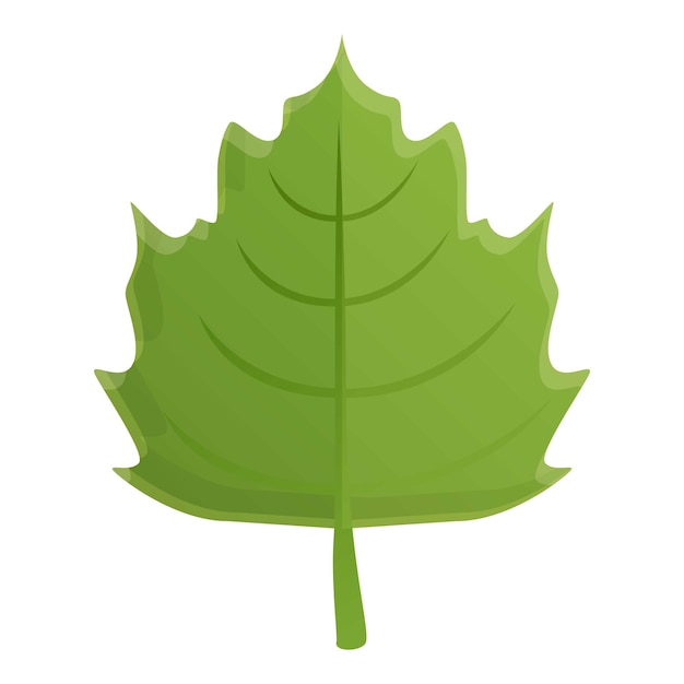 Vector icono de hoja de otoño de uva caricatura de icono de vector de hoja de otoño de uva para diseño web aislado sobre fondo blanco