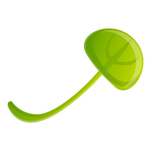 Icono de hoja de la planta de repollo Icono vectorial de hoja de planta de repolo para el diseño web aislado sobre fondo blanco