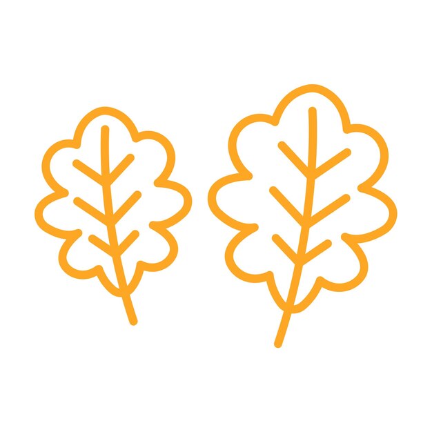 Icono de la hoja de roble
