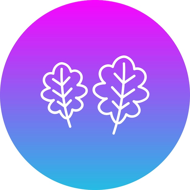 Icono de hoja de roble