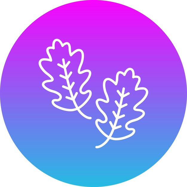 Icono de hoja de roble