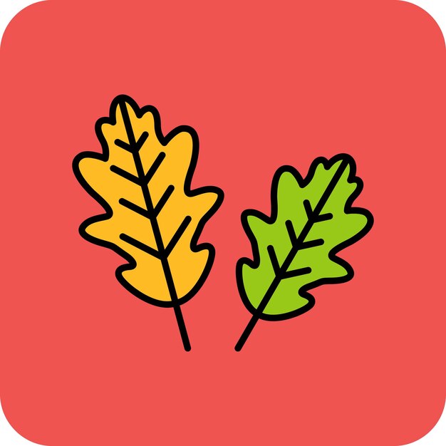 Icono de hoja de roble