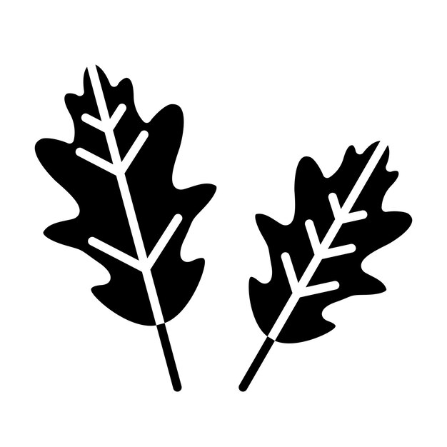 Icono de hoja de roble