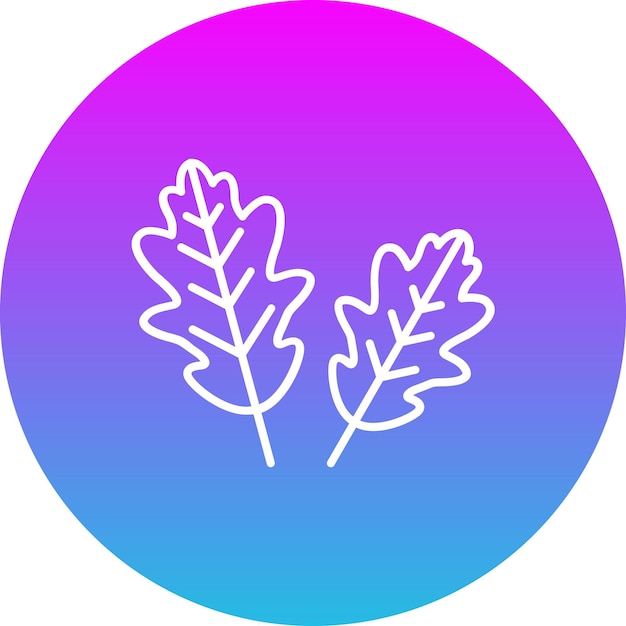 Icono de la hoja de roble