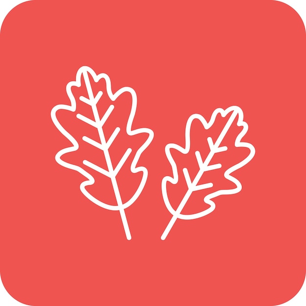 Icono de hoja de roble