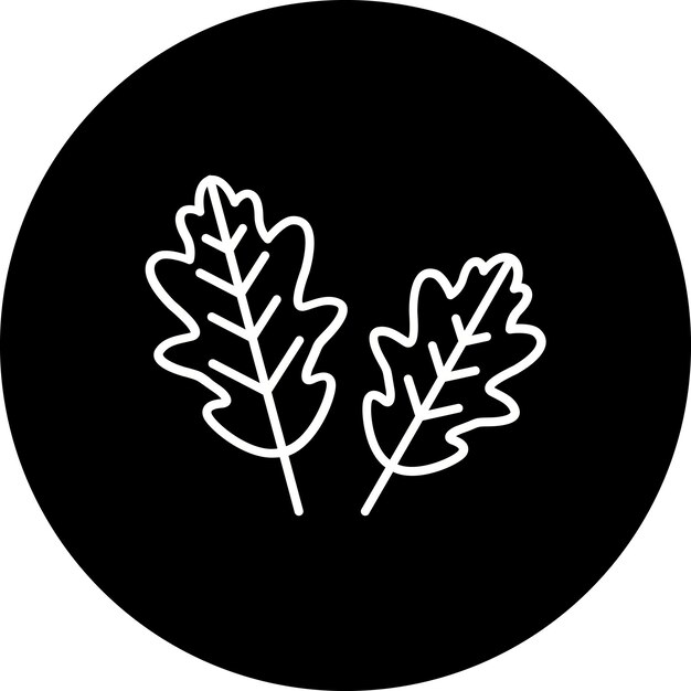 Icono de la hoja de roble