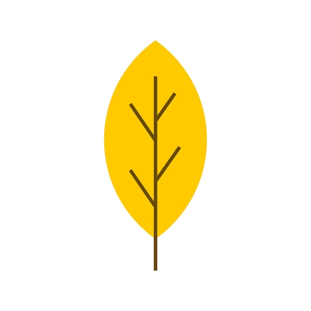 icono de hoja sencillo