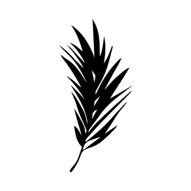 Icono de hojas negras para su uso como elementos de motivo plantillas fondos tarjetas de felicitación tarjeta de invitación