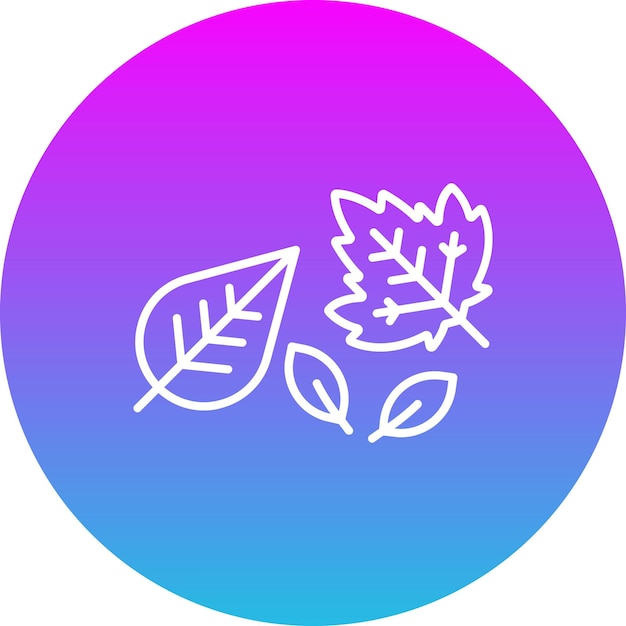 Icono de las hojas de otoño