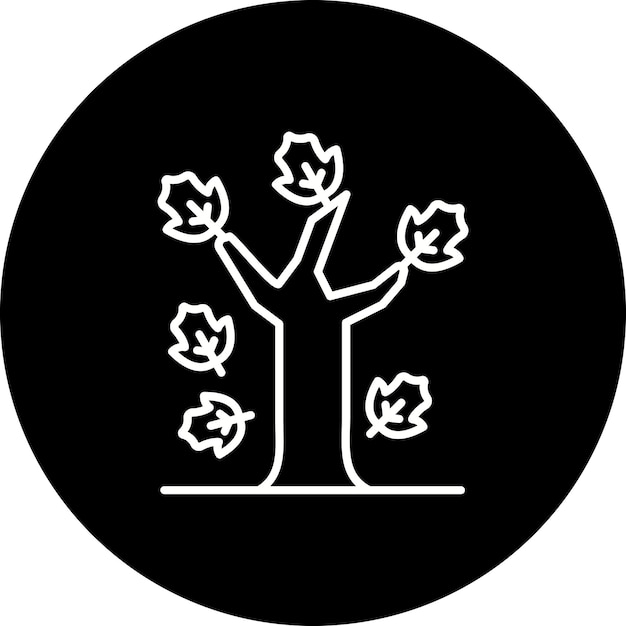 Icono de las hojas de otoño