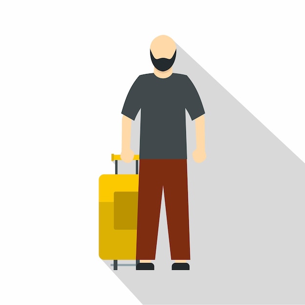 Ícono de hombre árabe Ilustración plana del ícono vectorial de hombre árabe para la web