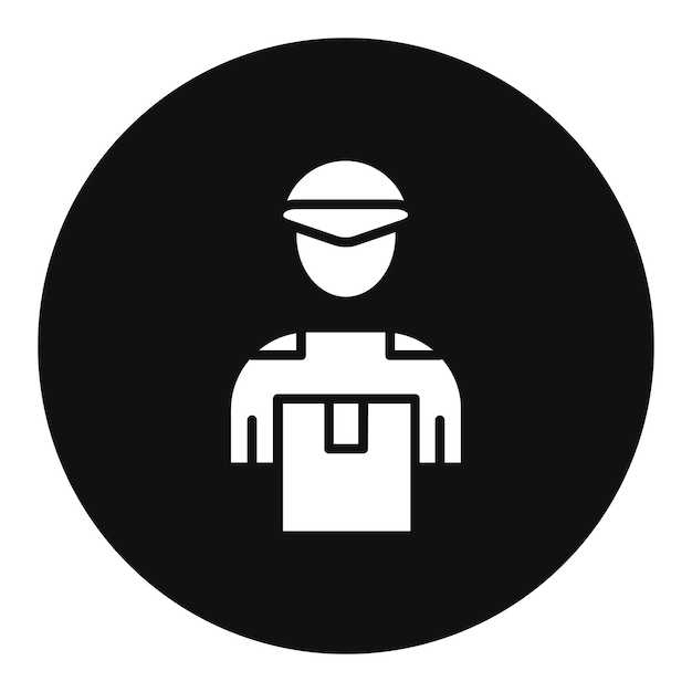 El icono del hombre de la entrega