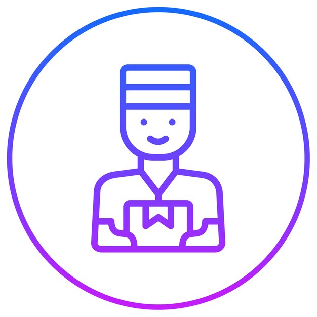 El icono del hombre de la entrega