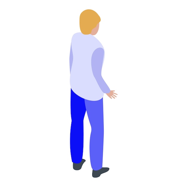 Icono de hombre de finanzas Isométrico del icono de vector de hombre de finanzas para diseño web aislado sobre fondo blanco