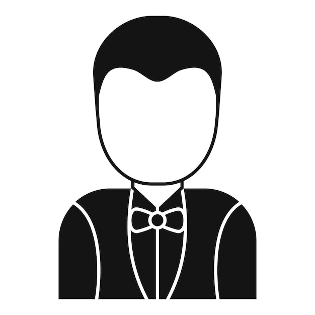Icono de hombre de limpieza de servicio de habitaciones Ilustración simple del icono de vector de hombre de limpieza de servicio de habitaciones para diseño web aislado sobre fondo blanco