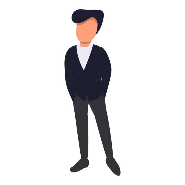 Icono de hombre de negocios Icono vectorial de hombre de negocio para diseño web aislado en fondo blanco