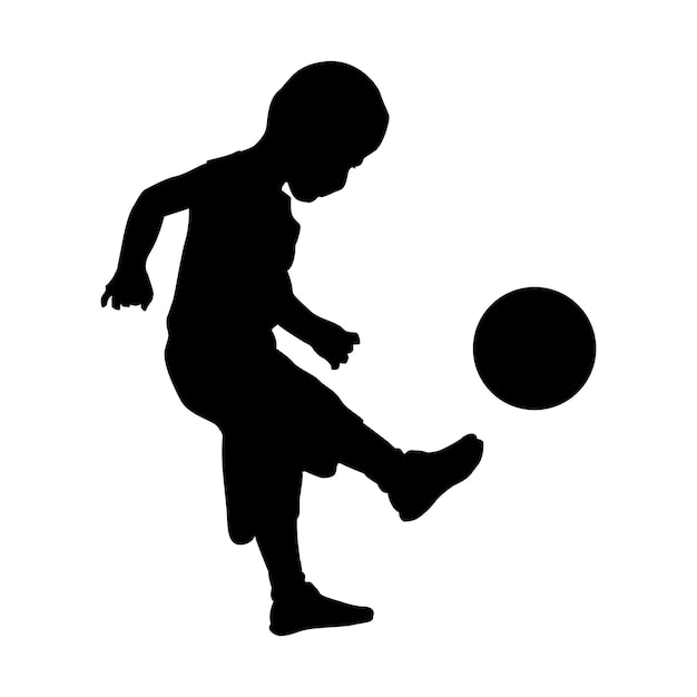 Icono de hombre pateando pelota, diseño de ilustraciones