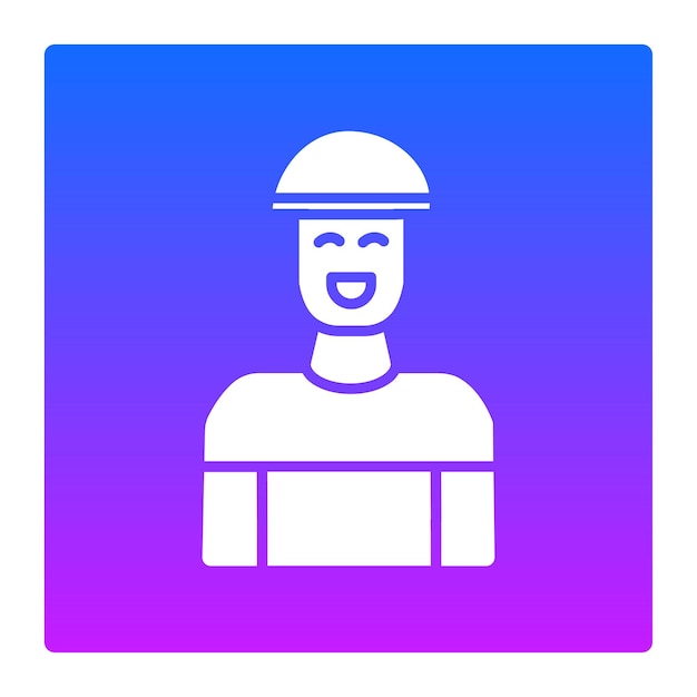 El ícono del hombre sonriente