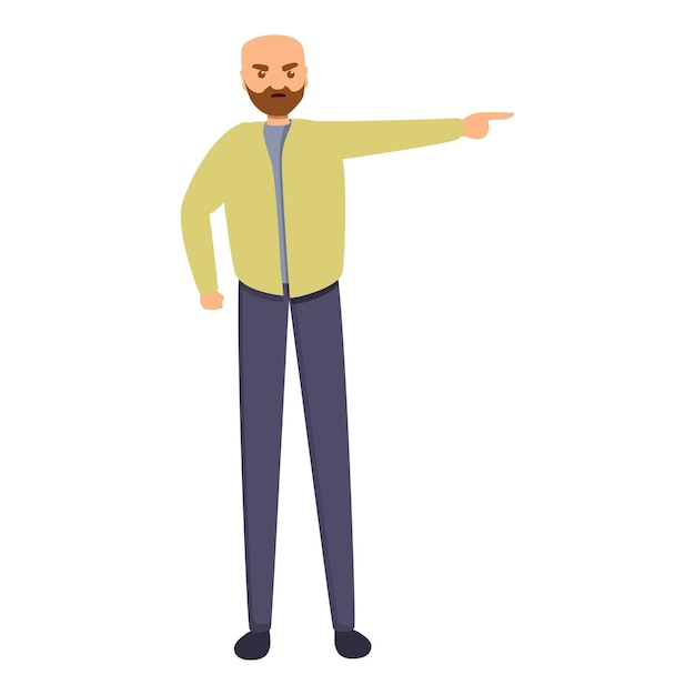 Icono de hombre triste que no me gusta Icono vectorial de hombre triste a quien no me gusta para el diseño web aislado sobre fondo blanco