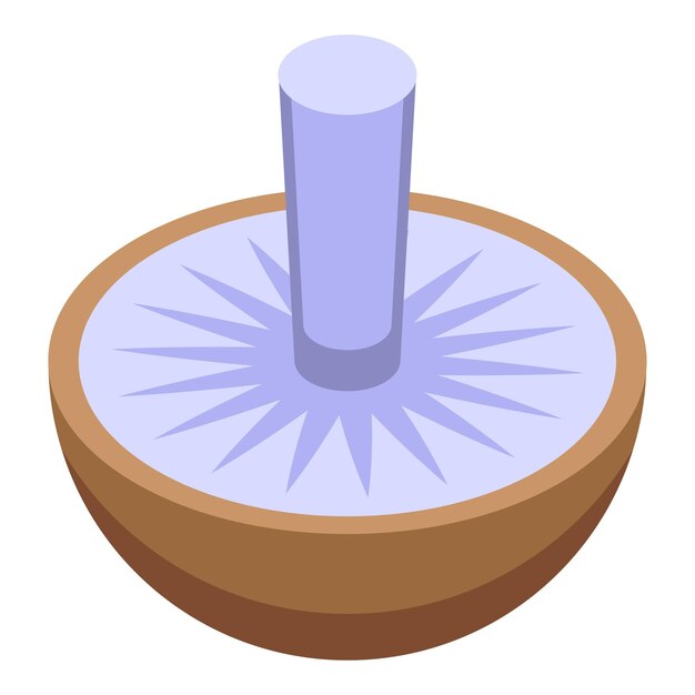 Icono de hongo shiitake vector isométrico Hongo alimento Hongos botánicos
