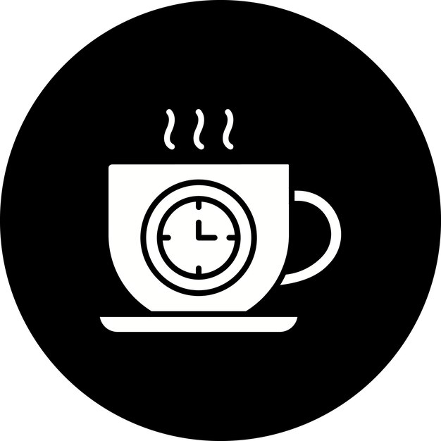 El icono de la hora del café