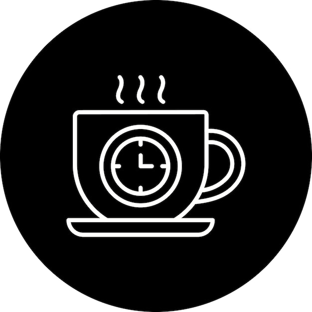 El icono de la hora del café