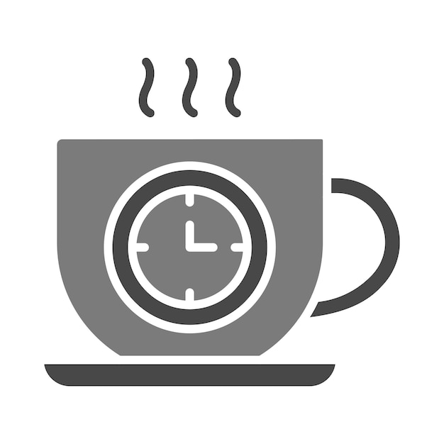 El icono de la hora del café