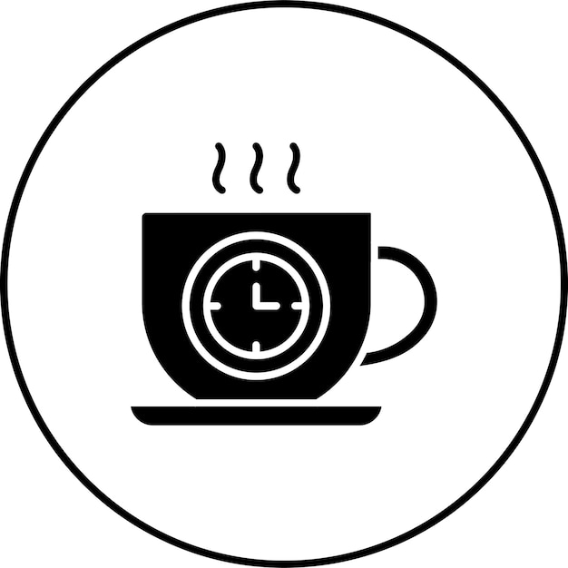 El icono de la hora del café