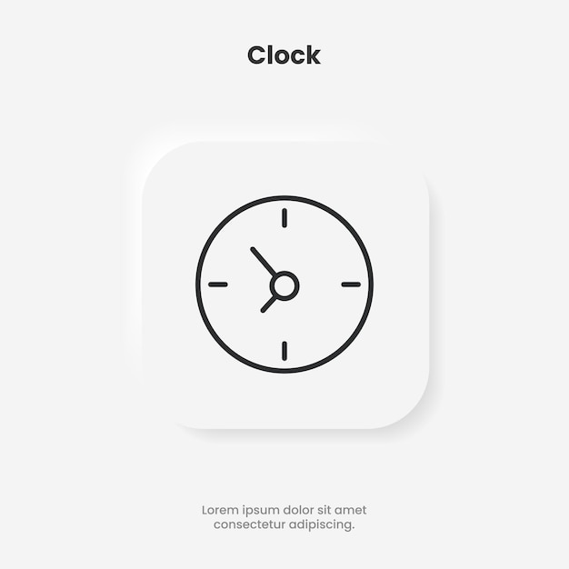 Icono de hora y reloj 3d para fecha, hora, era, duración, período, lapso, hora, minuto, reloj, cronometrador