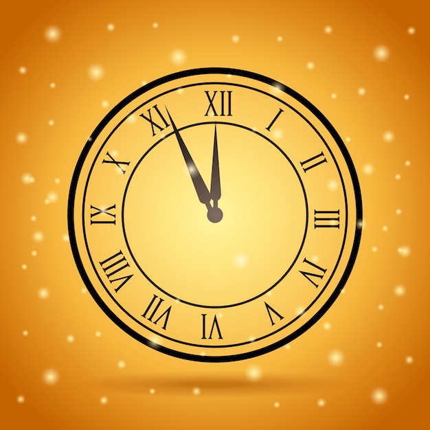 Vector icono de la hora del reloj