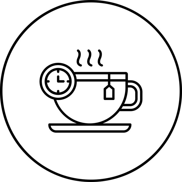 El icono de la hora del té