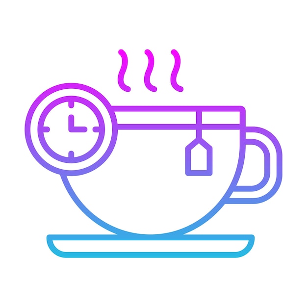 El icono de la hora del té