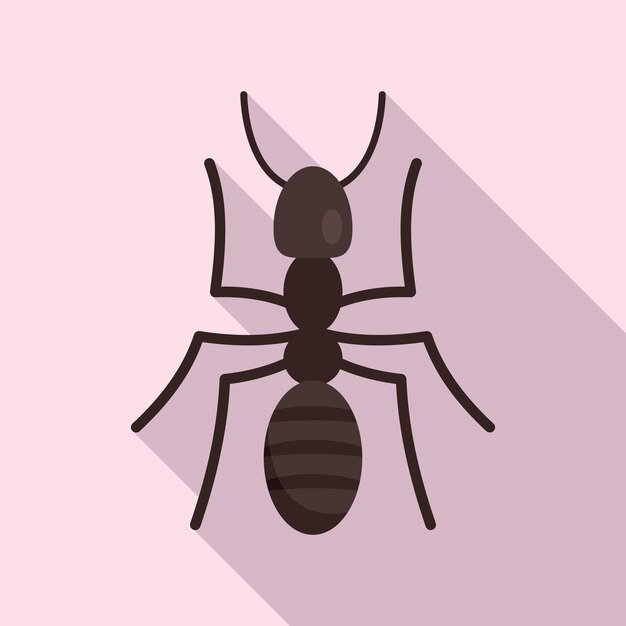 Icono de hormiga soldado Ilustración plana del icono de vector de hormiga soldado para diseño web