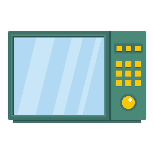 Icono de horno de microondas eléctrico Ilustración de dibujos animados de icono de vector de horno de microondas eléctrico para web
