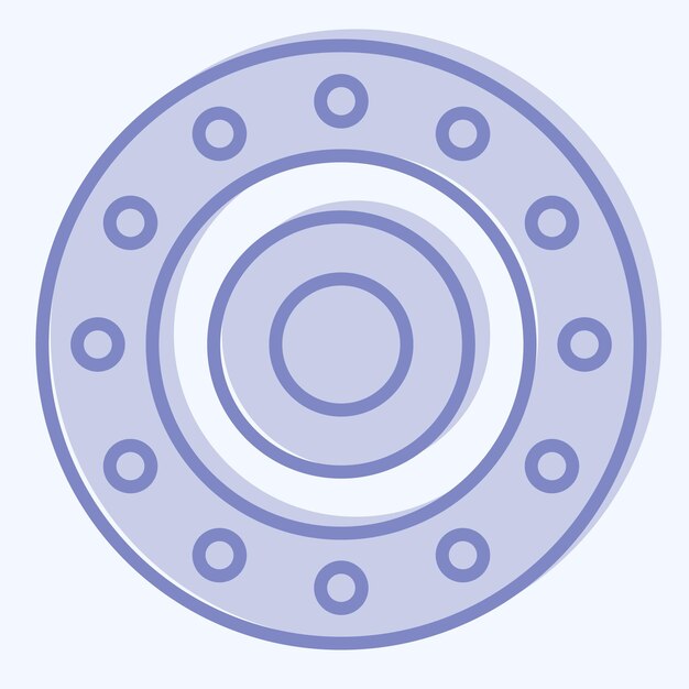 Icono Horóscopo chino relacionado con el símbolo del horóscopo de estilo de dos tonos ilustración simple