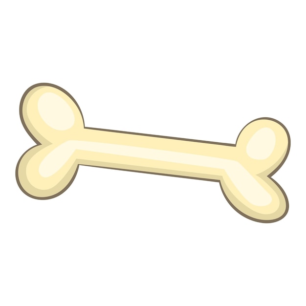 Icono de hueso de perro Ilustración de dibujos animados del icono vectorial de huesos de perro para la web