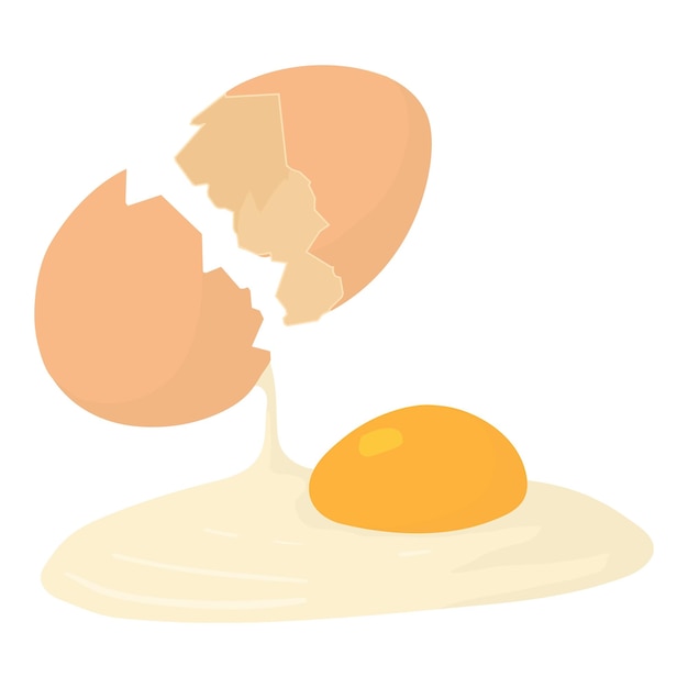 Vector icono de huevo ilustración de dibujos animados del ícono del vector de huevos para la web