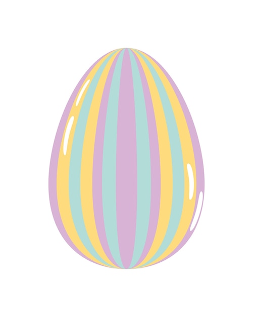 icono de huevo de pascua decorativo fondo blanco