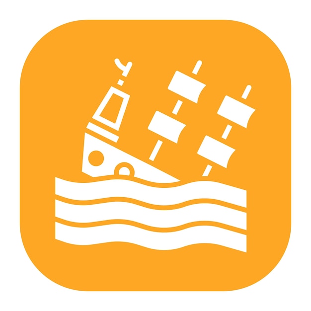Icono del hundimiento del barco